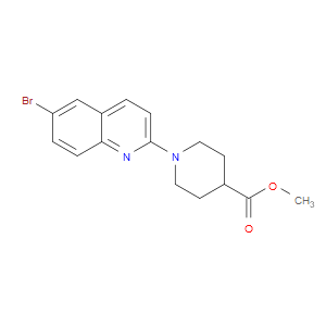 Methyl 1-(6-bromo-2-quinolinyl)-4-piperidinecarboxylate
