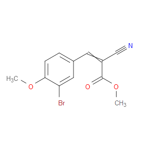 Methyl 3-(3-bromo-4-methoxyphenyl)-2-cyano-2-propenoate