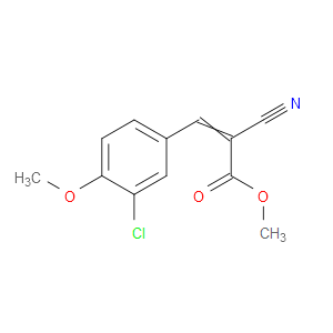 Methyl 3-(3-chloro-4-methoxyphenyl)-2-cyano-2-propenoate