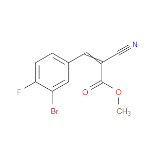 Methyl 3-(3-bromo-4-fluorophenyl)-2-cyano-2-propenoate
