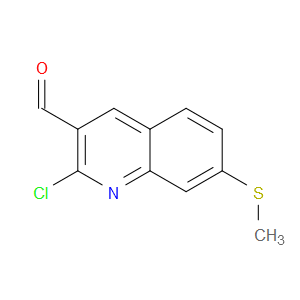 2-Chloro-7-(methylthio)-3-quinolinecarboxaldehyde