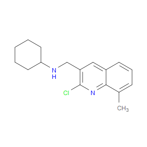 2-Chloro-N-cyclohexyl-8-methyl-3-quinolinemethanamine