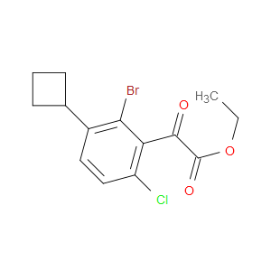 ethyl 2-(2-bromo-6-chloro-3-cyclobutylphenyl)-2-oxoacetate