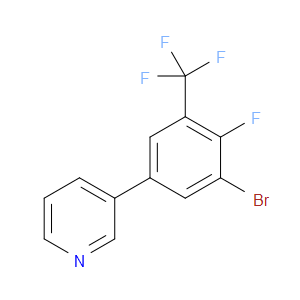 3-(3-Bromo-4-fluoro-5-(trifluoromethyl)phenyl)pyridine