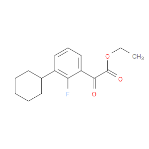 ethyl 2-(3-cyclohexyl-2-fluorophenyl)-2-oxoacetate