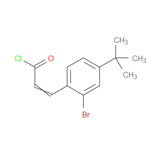 3-(2-bromo-4-(tert-butyl)phenyl)acryloyl chloride