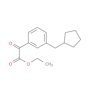 ethyl 2-(3-(cyclopentylmethyl)phenyl)-2-oxoacetate