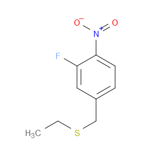 ethyl(3-fluoro-4-nitrobenzyl)sulfane