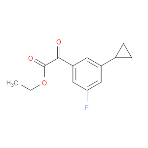 ethyl 2-(3-cyclopropyl-5-fluorophenyl)-2-oxoacetate