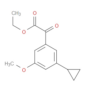 ethyl 2-(3-cyclopropyl-5-methoxyphenyl)-2-oxoacetate