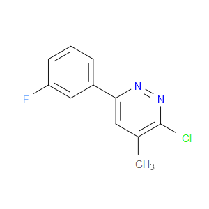 Pyridazine, 3-chloro-6-(3-fluorophenyl)-4-methyl-