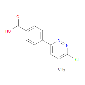 4-(6-Chloro-5-methyl-3-pyridazinyl)benzoic acid