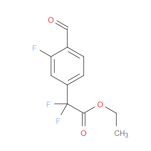 Ethyl α,α,3-trifluoro-4-formylbenzeneacetate