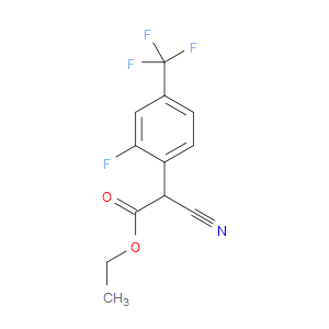 Ethyl α-cyano-2-fluoro-4-(trifluoromethyl)benzeneacetate