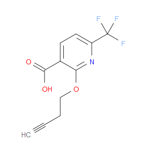 2-(3-Butyn-1-yloxy)-6-(trifluoromethyl)-3-pyridinecarboxylic acid