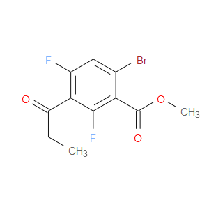 methyl 6-bromo-2,4-difluoro-3-propionylbenzoate