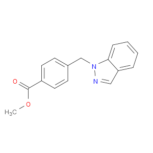 Benzoic acid, 4-(1H-indazol-1-ylmethyl)-, methyl ester
