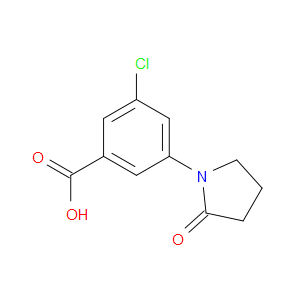 Benzoic acid, 3-chloro-5-(2-oxo-1-pyrrolidinyl)-