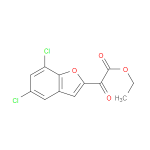 ethyl 2-(5,7-dichlorobenzofuran-2-yl)-2-oxoacetate