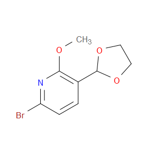 6-bromo-3-(1,3-dioxolan-2-yl)-2-methoxypyridine