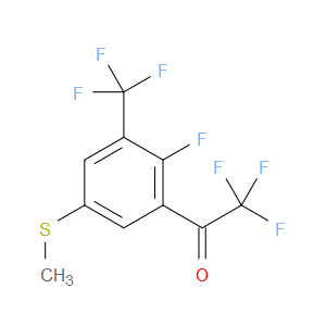 2,2,2-Trifluoro-1-(2-fluoro-5-(methylthio)-3-(trifluoromethyl)phenyl)ethanone