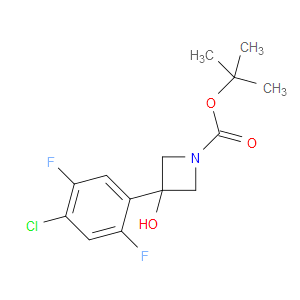 tert-butyl 3-(4-chloro-2,5-difluorophenyl)-3-hydroxyazetidine-1-carboxylate