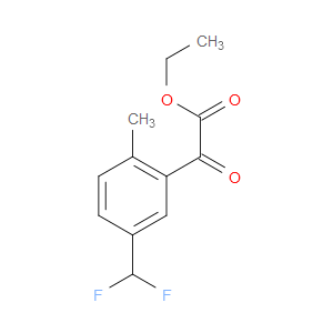 ethyl 2-(5-(difluoromethyl)-2-methylphenyl)-2-oxoacetate