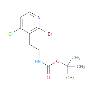 tert-butyl (2-(2-bromo-4-chloropyridin-3-yl)ethyl)carbamate