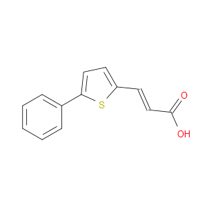 2-Propenoic acid, 3-(5-phenyl-2-thienyl)-, (E)-