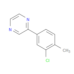 Pyrazine, 2-(3-chloro-4-methylphenyl)-