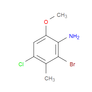 2-Bromo-4-chloro-6-methoxy-3-methylbenzenamine
