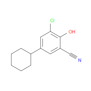 3-chloro-5-cyclohexyl-2-hydroxybenzonitrile