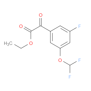 ethyl 2-(3-(difluoromethoxy)-5-fluorophenyl)-2-oxoacetate