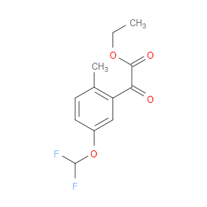 ethyl 2-(5-(difluoromethoxy)-2-methylphenyl)-2-oxoacetate