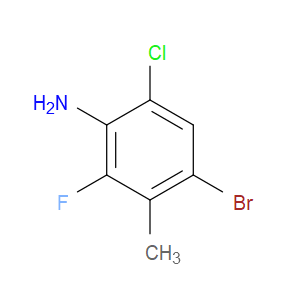 4-Bromo-6-chloro-2-fluoro-3-methylbenzenamine