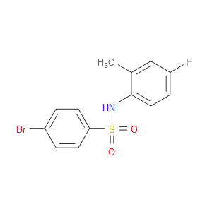 4-Bromo-N-(4-fluoro-2-methylphenyl)benzenesulfonamide