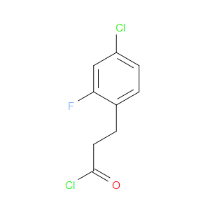 Benzenepropanoyl chloride, 4-chloro-2-fluoro-