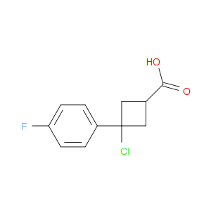 Cyclobutanecarboxylic acid, 3-chloro-3-(4-fluorophenyl)-
