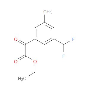 ethyl 2-(3-(difluoromethyl)-5-methylphenyl)-2-oxoacetate