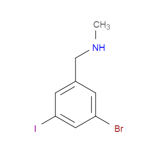 1-(3-bromo-5-iodophenyl)-N-methylmethanamine