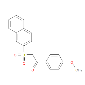 Ethanone, 1-(4-methoxyphenyl)-2-(2-naphthalenylsulfonyl)-