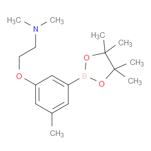 N,N-dimethyl-2-(3-methyl-5-(4,4,5,5-tetramethyl-1,3,2-dioxaborolan-2-yl)phenoxy)ethanamine
