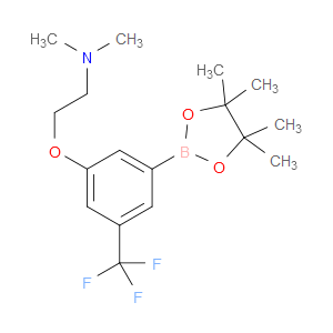 N,N-dimethyl-2-(3-(4,4,5,5-tetramethyl-1,3,2-dioxaborolan-2-yl)-5-(trifluoromethyl)phenoxy)ethanamine