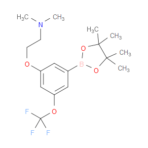 N,N-dimethyl-2-(3-(4,4,5,5-tetramethyl-1,3,2-dioxaborolan-2-yl)-5-(trifluoromethoxy)phenoxy)ethanamine