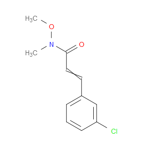 3-(3-Chlorophenyl)-N-methoxy-N-methyl-2-propenamide