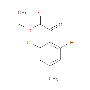 ethyl 2-(2-bromo-6-chloro-4-methylphenyl)-2-oxoacetate