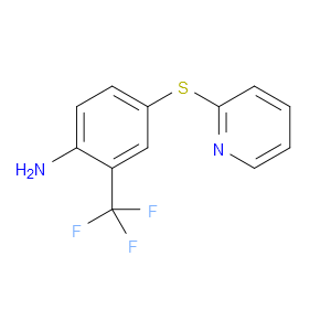 4-(2-Pyridinylthio)-2-(trifluoromethyl)benzenamine
