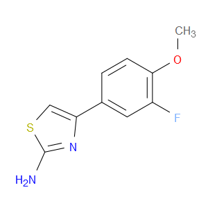 4-(3-Fluoro-4-methoxyphenyl)-2-thiazolamine