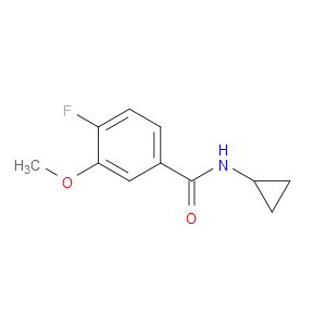 N-Cyclopropyl-4-fluoro-3-methoxybenzamide