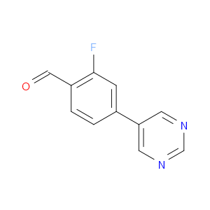2-fluoro-4-(pyrimidin-5-yl)benzaldehyde